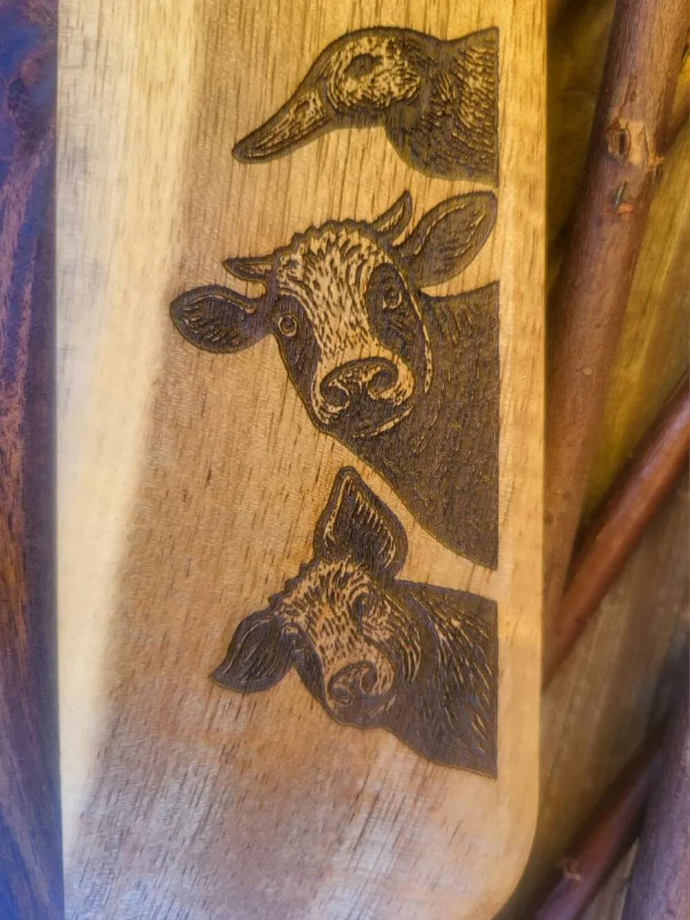 Engraved Acacia Wooden Cutting Board